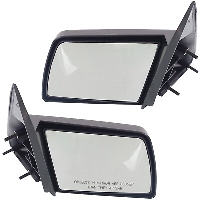#ad #ad Manual Side Mirrors Pair Set Left LH amp; Right RH for GMC Chevy Pickup Truck