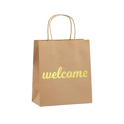 Welcome Bags for Wedding Guests Premium Quality Kraft Paper Bags Bulk Perfe...