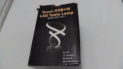 #ad Vocevos Modern 11#x27;#x27; Funky RGB Desk Lamp Spiral Ambient Nightstand Lamp