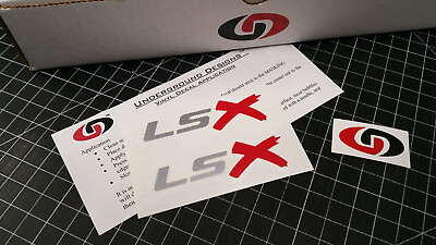 LSX Decals LS1 LS6 LS2 LS3 LS7 Racing Hood Fender Emblem Stickers Select Colors: