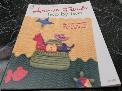#ad AT3 H. OF W. BIRCHES 2009 KNIT ANIMAL FRIENDS 2 BY 2 PATTERN LEAFLET