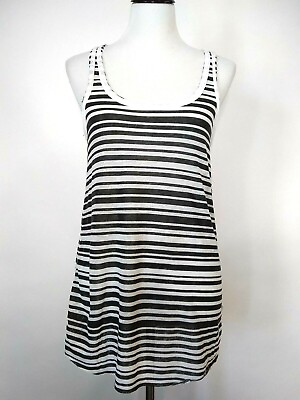 #ad Rag Bone Knit For Nordstroms Womens Black White Striped Tank Top Size XS