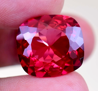 #ad 95 Ct Natural Ceylon Padparadscha Sapphire Loose Cushion GIE Certified Gemstone