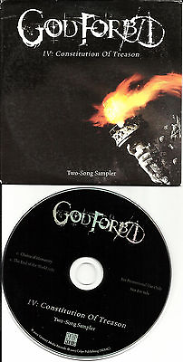 #ad GOD FORBID 2 TRX SAMPLER w RARE End of the World EDIT PROMO DJ CD single 2005
