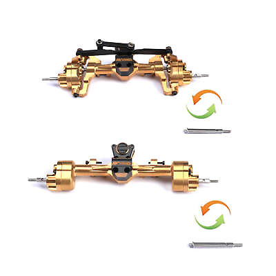 #ad RCAWD Wide Axles amp; Brass SCX24 Portal Axles Full Brass for Axial SCX24 amp; AX24