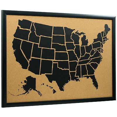 #ad #ad Craig Frames 20x30 Wayfarer Cork Board United States Push Pin Travel Map