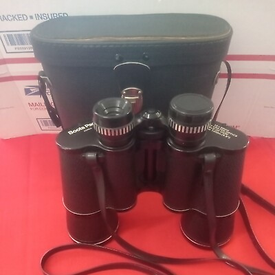 VINTAGE Binoculars BOOTS PACER 10x50mm fully coated optics W black case READ