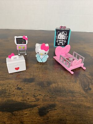 #ad HELLO KITTY SANRIO DOCTOR LOT With ACCESSORIES