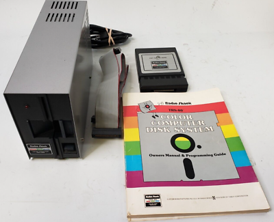 #ad Radio Shack TRS 80 Color Computer MINI DISK system cart cable manual.