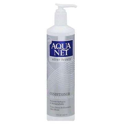 #ad Aqua Net Silver Beauty Conditioner For Graying Hair 13 Fl Oz New