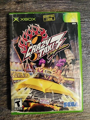 #ad #ad Crazy Taxi 3: High Roller Microsoft Xbox 2002 Complete w Instruction Manual