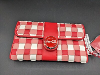 Loungefly Wallet Stitch Shoppe x Coca Cola amp; Daisy Pin Genuine Leather NWT