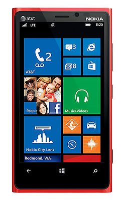 #ad NEW Nokia Lumia 920 Red ATT Locked .2RM 