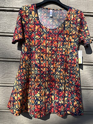 #ad LuLaRoe NEW WITH TAGS Perfect XXS Multicolored Print Top