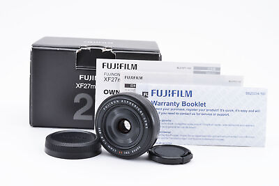 Fujifilm Fujinon ASPH Super EBC XF 27mm f 2.8 Black Lens Near Mint #691A