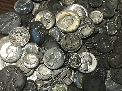 #ad SILVER SALE LOT PRE 1965 MIXED 90% US OLD COINS SURVIVAL MONEY COINS
