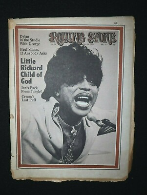 Rolling Stone magazine No.591970 Little Richard amp; George Harrison cvrs w Janis