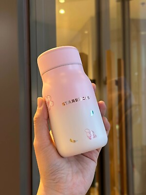 #ad New 2024 China Starbucks Spring Sakura Pink 12oz Temp Digital Display SS Tumbler