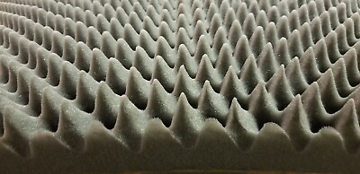 #ad Near Perfect Gray 39x78x3 Self Adhesive Egg Crate Acoustic Foam Soundproofing