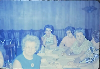 Vintage Photo Slide 1971 Wedding Guests Reception Granny’s