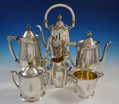 Antique by Wallace Sterling Silver Tea Set 6pc #3370 #2458