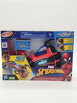 #ad NERF Marvel Spider Man Strike #x27;N Splash Blaster 2 IN 1 BRAND NEW