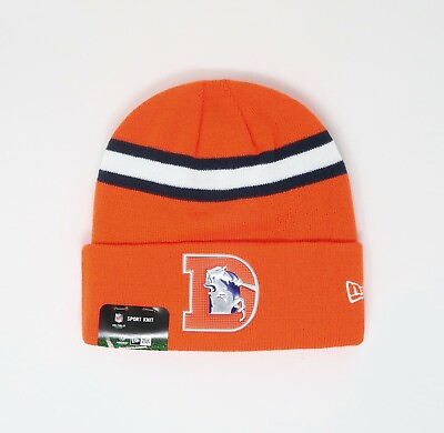 #ad #ad NEW ERA Denver Broncos Orange Toque Knit Hat Men Women Beanie