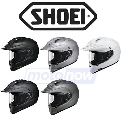 #ad SHOEI HORNET X2 Adventure Motorcycle Helmet Black Silver White Gray Matte