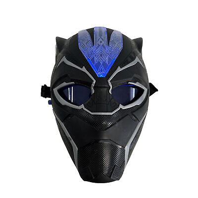 #ad Marvel Avengers Black Panther Vibranium Power FX LED Light up Mask HASBRO Kid Si