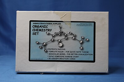 #ad ORGANIC CHEMISTRY SET ANDRUS EDUCATIONAL SUPPLIES High School Home Science