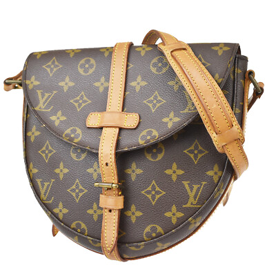 LOUIS VUITTONI Chantilly MM Shoulder Bag Monogram Leather Brown M51233 86BW467
