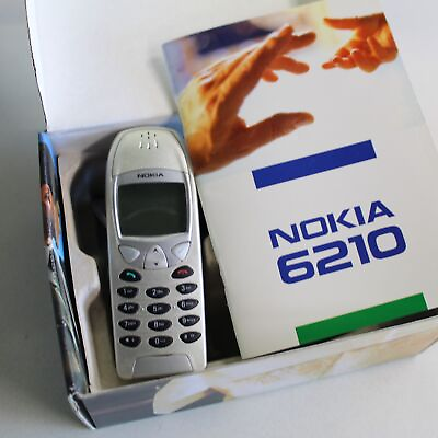 Nokia 6210 International Cell Phone GSM Silver Open Box