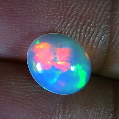 #ad AAA 01.20Cts. Natural Incredible Multi Fire Ethiopian Oval Cabochon