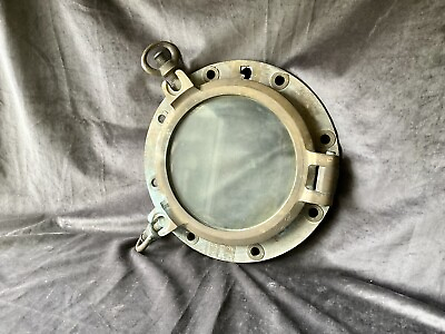 #ad Antique Brass Ships Porthole 15 Inches