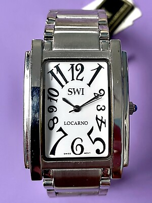 SWI Swiss Watch International LOCARNO BS124 Swiss Men’s Stainless Steel Watch