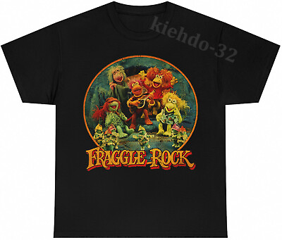 #ad Muppets The Fraggle Rock Club 90s Vintage Faded Look S 5XL Tee Men Women Unisex