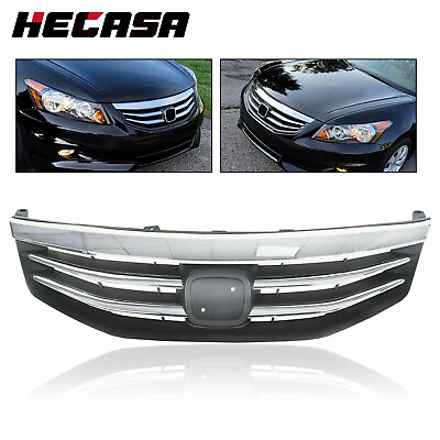 #ad For Honda Accord 2011 2012 Radiator Bumper Grille Front Upper Chrome Grill