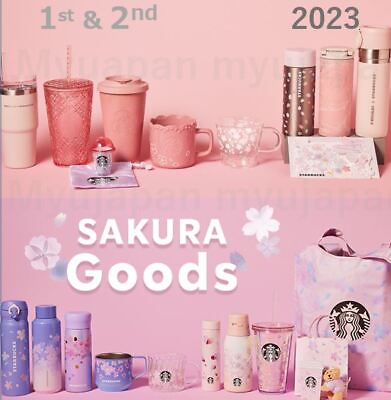 #ad Starbucks Japan Limited SAKURA Collection 2023 Cherry Blossoms Mug Tumbler Cup