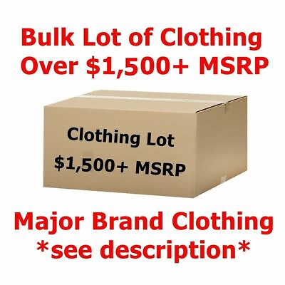 #ad $1500 Bulk Wholesale Lot Mostly Women#x27;s Clothing Designer Brand Names