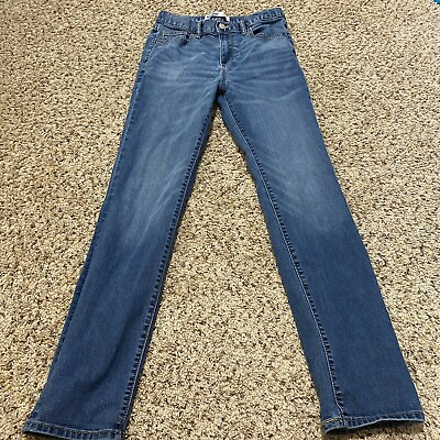 #ad Old Navy Girls Mid Rise Medium Wash Skinny Jeans Size 16