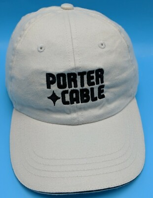 PORTER CABLE hat off white adjustable cap
