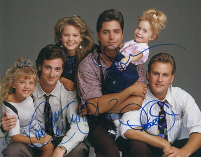 FULL HOUSE CAST X3 SIGNED AUTOGRAPH 11x14 PHOTO JOHN STAMOS DAVE COULIER 1