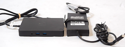 Genuine Dell WD15 K17A USB C Docking Station With 130W Dell Adapter
