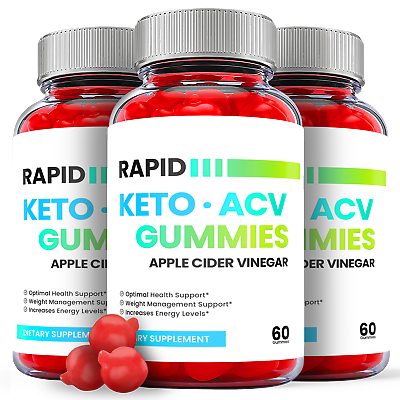 Rapid Keto ACV Rapid Keto Gummies Weight Loss 3 Pack