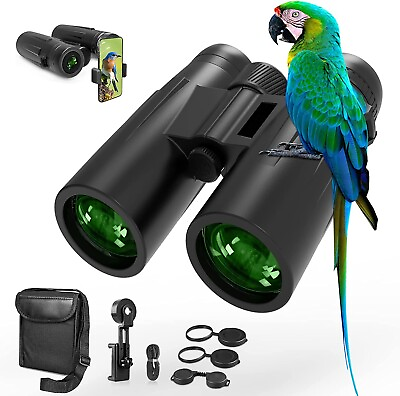 12x42 Binoculars for Adults amp; Kids with Universal Phone Holder Large Eyepiece