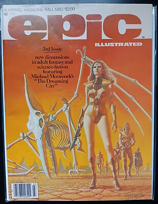 #ad Epic Illustrated 3 1st Dreadstar by Jim Starlin 1980 Magazine