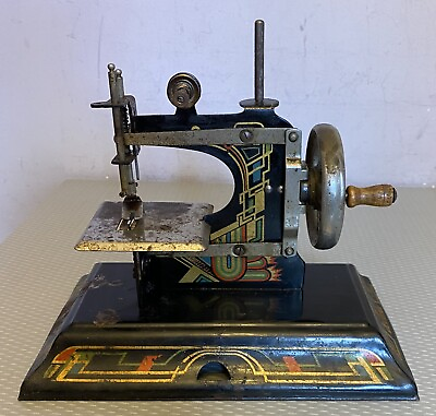 #ad #ad Casige Antique Art Deco Childs Toy Sewing Machine Made In Germany 116