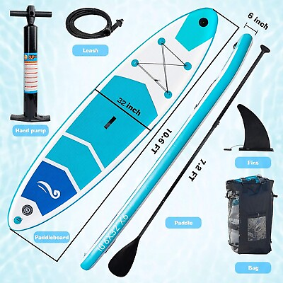 #ad Inflatable Stand Up Paddle Boards 127quot;x32quot;x6quot; Non Slip Wide with Backpack