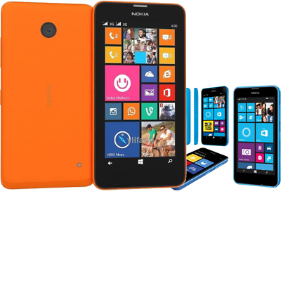 Nokia Lumia 635 Windows 4.5quot; Original Quad Core 8GB ROM 5MP 3G LTE GPS Unlocked
