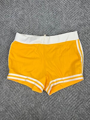 #ad #ad Vintage 70s Gym Shorts Mens XL Yellow Polyester Russell Athletic Running NOS